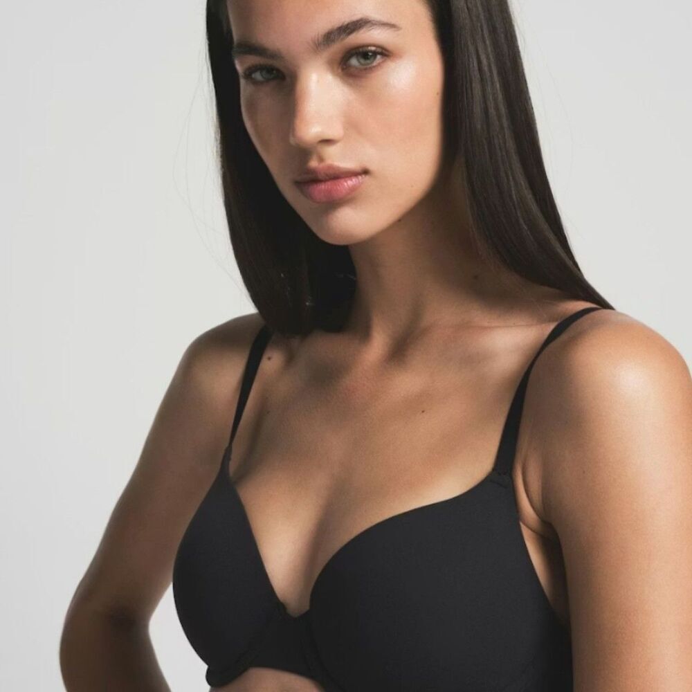 NEW SKIMS Fits Everybody T-Shirt Bra in Onyx 36DD 36E NWT Black